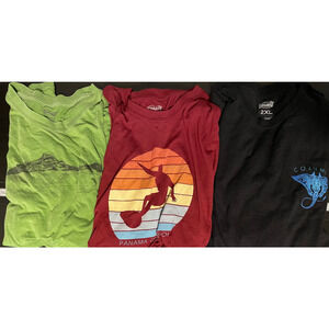 Cariloha Shirt Lot of 3 Mens 2XL Panama City Beach Cozumel Bamboo Graphic Tee